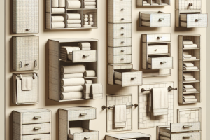 Toalleros con cajones ocultos: Funcionalidad y discreción