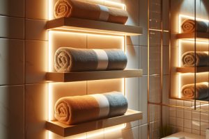 Toalleros con luz LED: Funcionalidad y estilo en uno